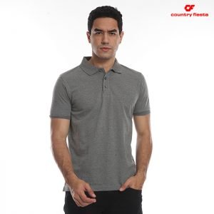 charcoal gray polo shirt